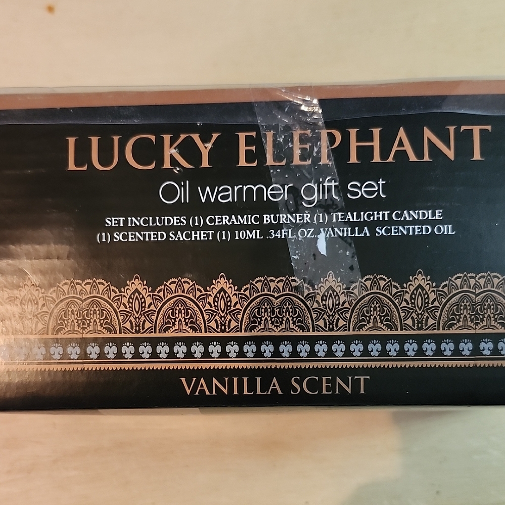 Lucky Elephant Oil Warmer Gift Set